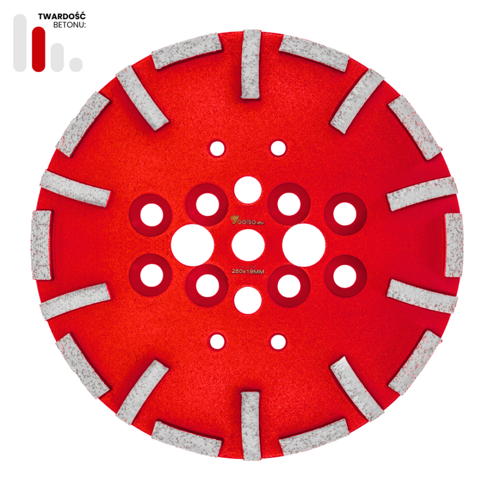 Głowica tarcza szlifierska TOOLSA THC 250 ( grit 30 twardy beton)