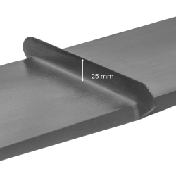 Paca dylatacyjna do betonu  – sam profil roboczy (609,6 × 203 mm)