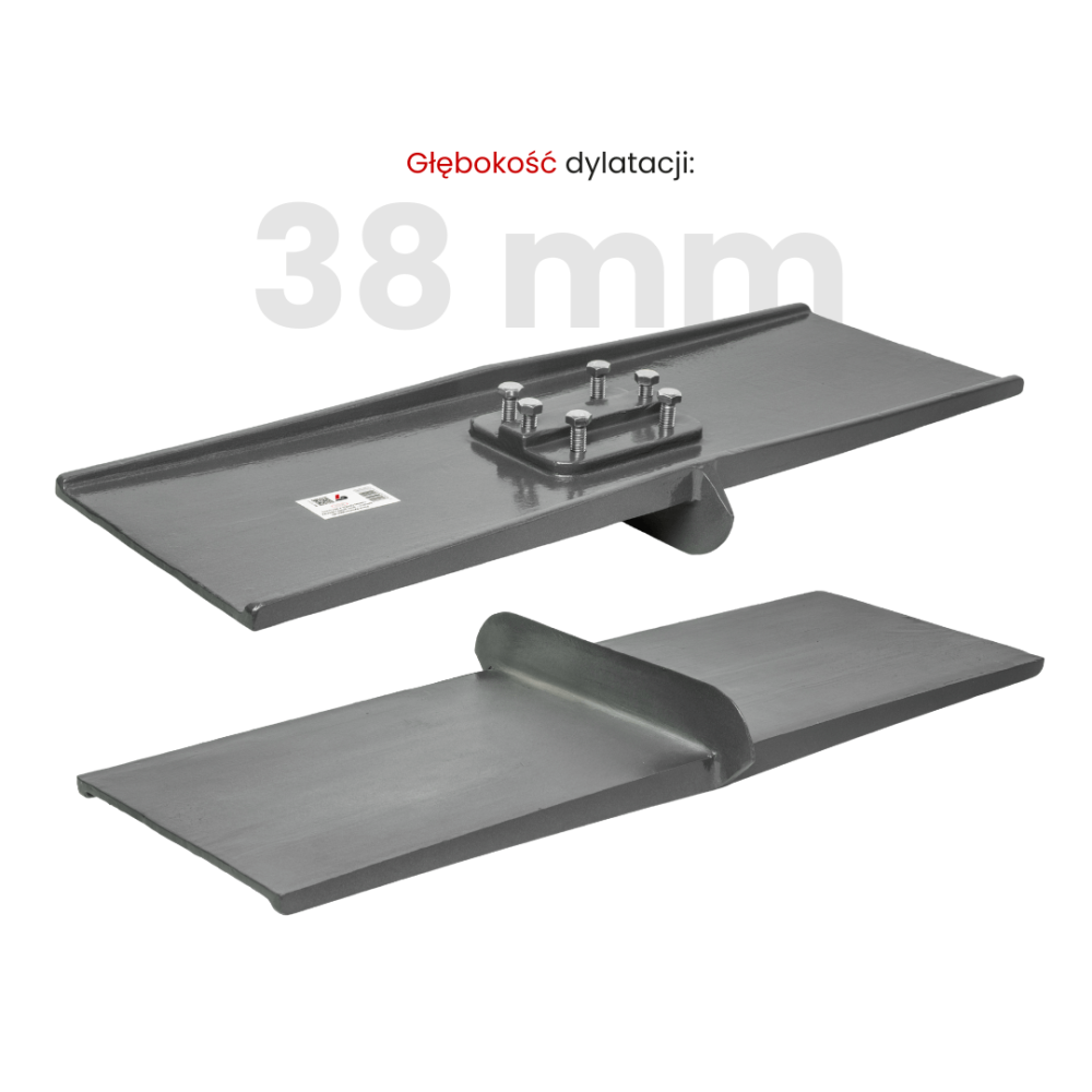 Paca dylatacyjna do betonu  – sam profil roboczy Toolsa (609,6 × 203 mm)