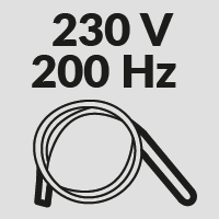 Wibratory z wbudowaną przetwornicą 230 V / 200 Hz